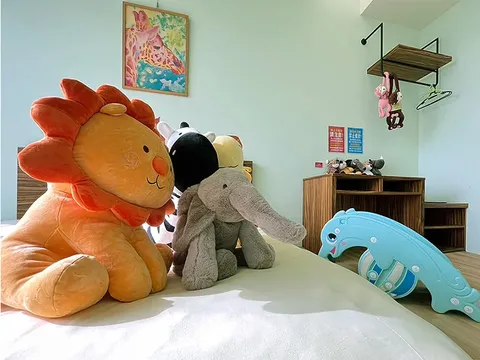 新竹小星星民宿 501S動物王國 溜滑梯親子3人房